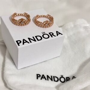 pandora princess tiara crown rose gold ring